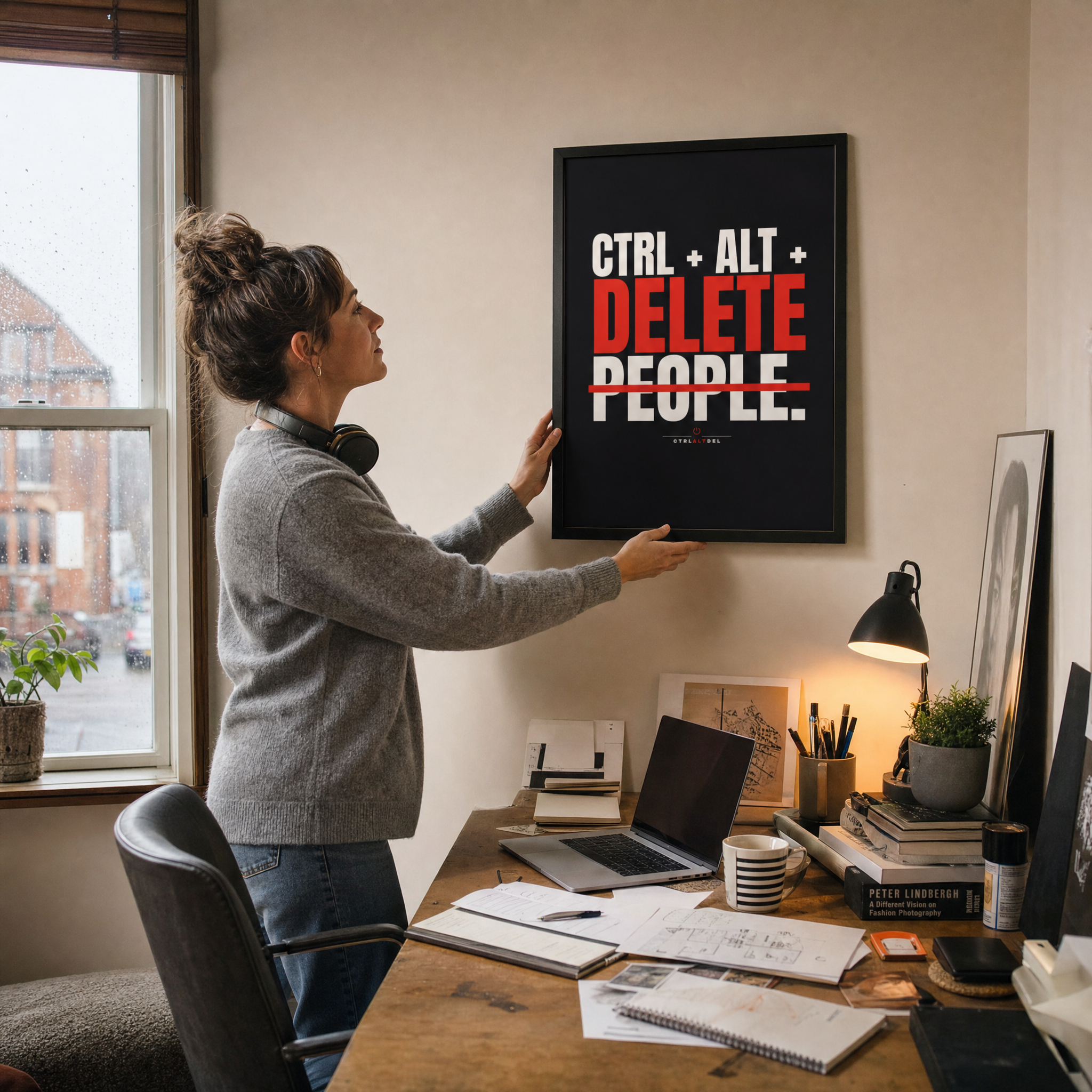 Ctrl + Alt + Delete People. Poster: lifestyle photo