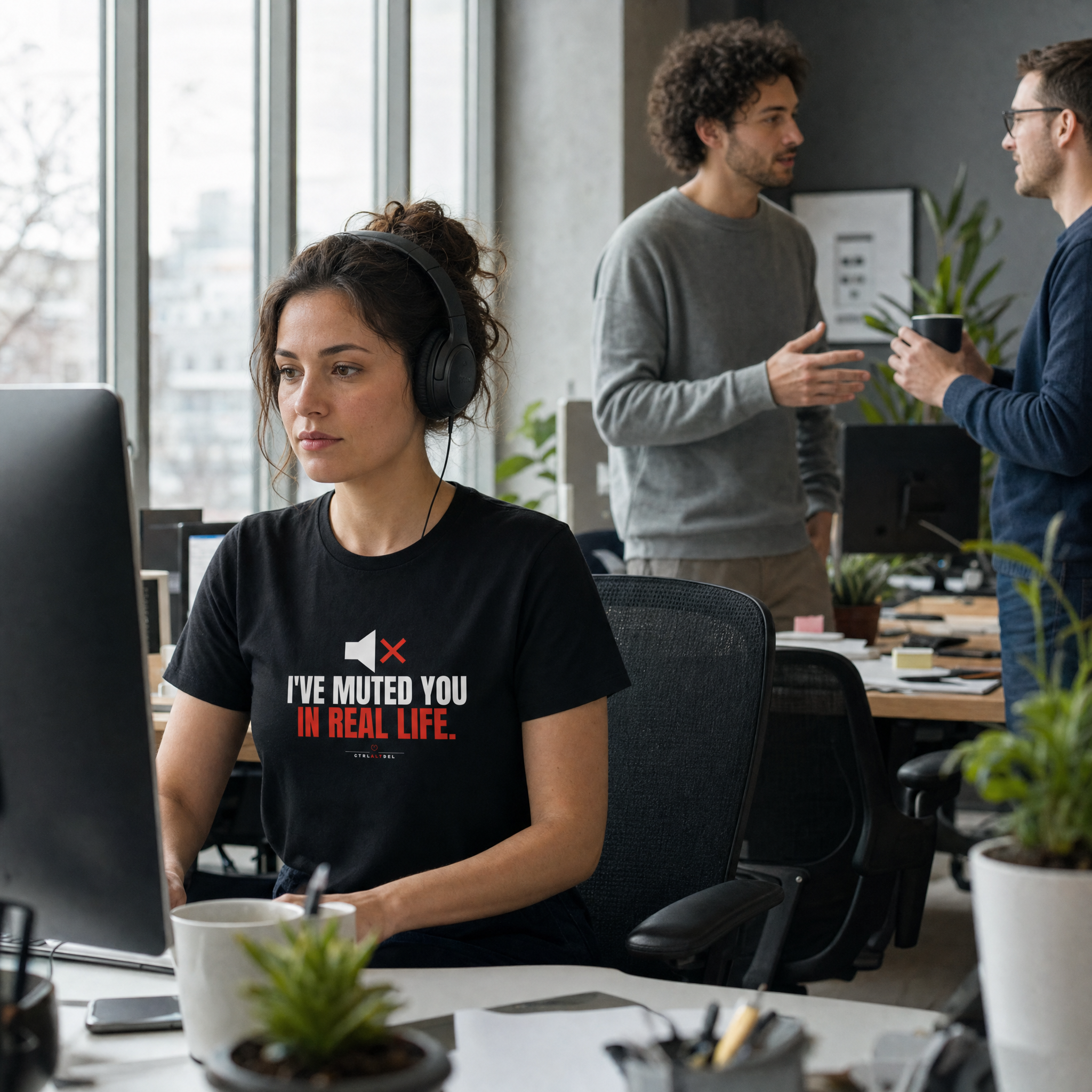 I've Muted You In Real Life Tee: lifestyle photo