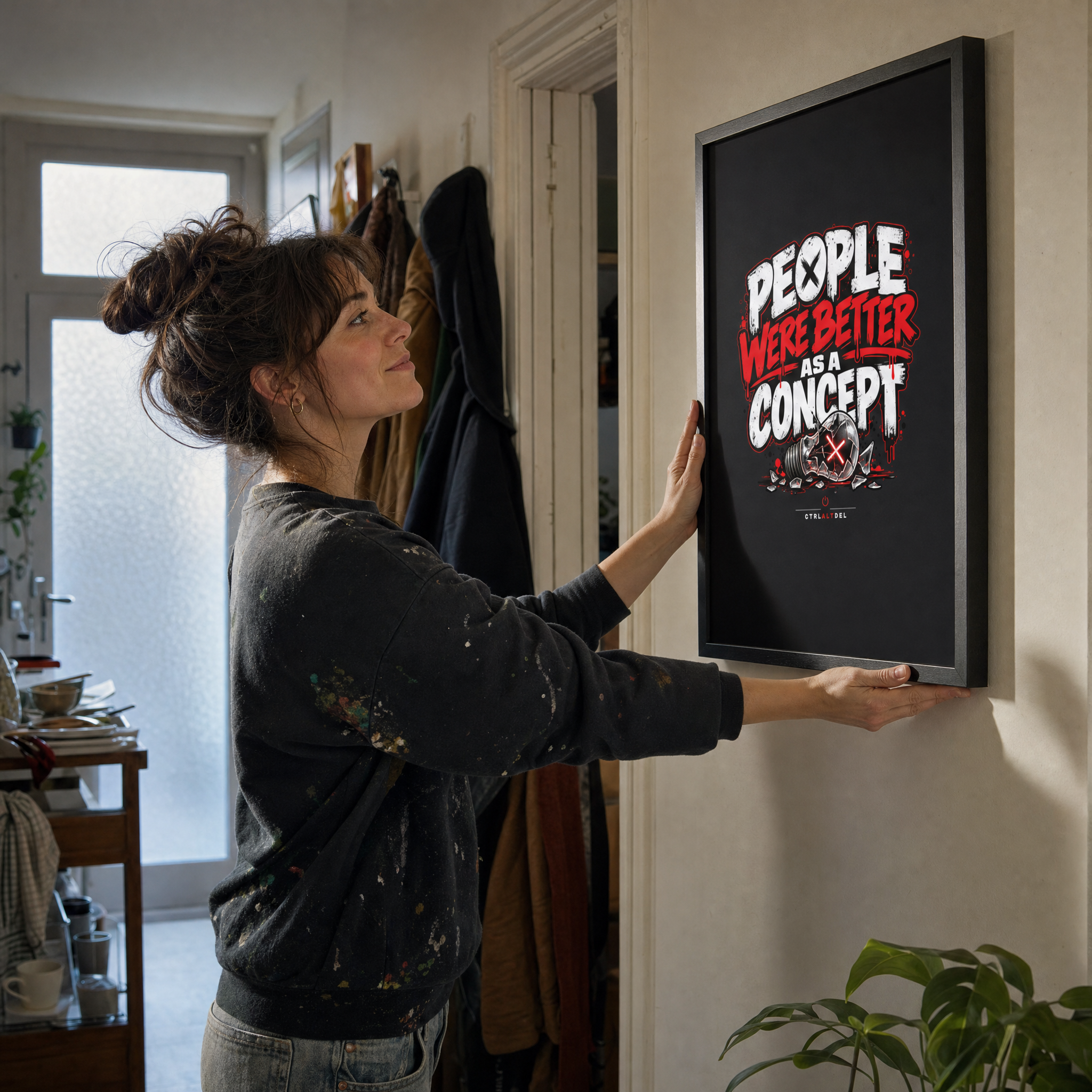 People Were Better As A Concept Poster: lifestyle photo