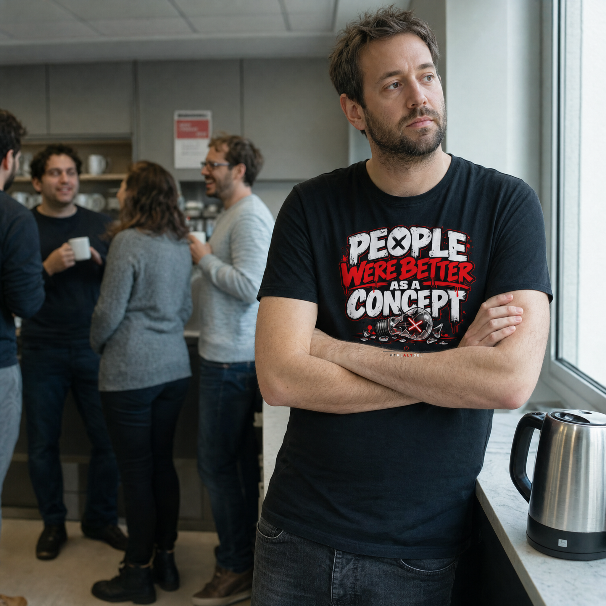 People Were Better As A Concept Tee: lifestyle photo
