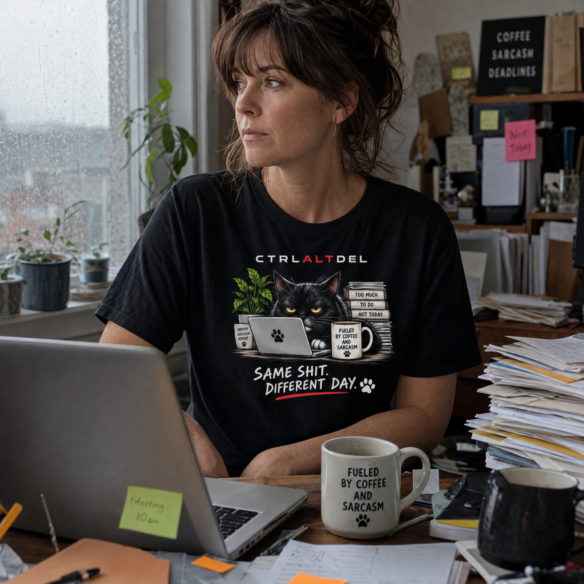 Same Shit. Different Day. Tee: lifestyle photo